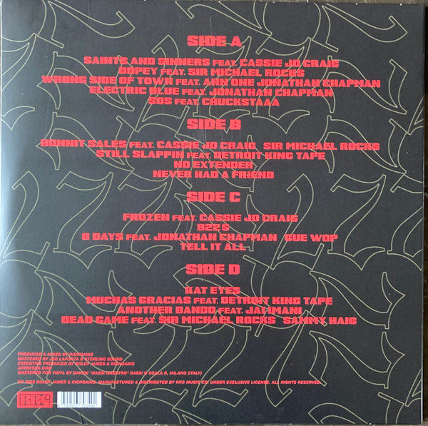 Boldy James, RichGains* : Indiana Jones (2xLP, Album, Ltd, Gol)