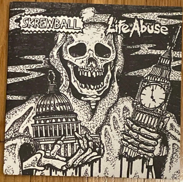 Skrewball, Life Abuse : No Excuse / Divide And Conquer (7", Tox)