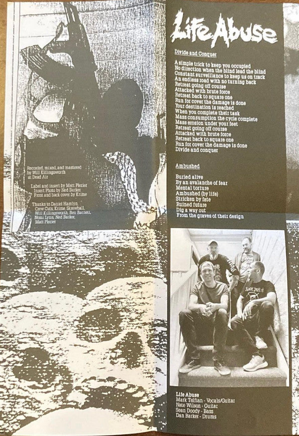 Skrewball, Life Abuse : No Excuse / Divide And Conquer (7", Tox)