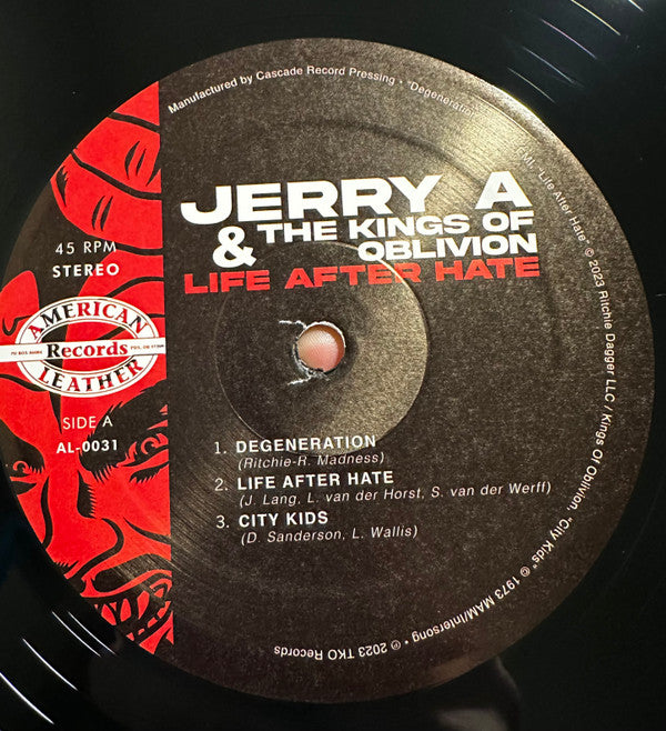 Jerry A & The Kings Of Oblivion : Life After Hate (12", EP)