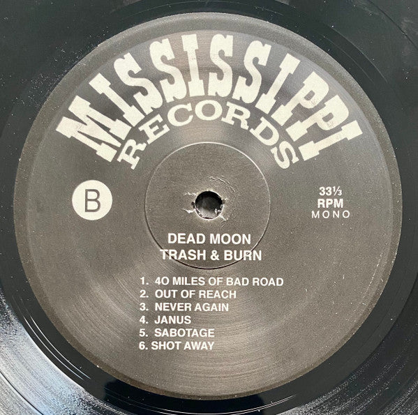 Dead Moon : Trash & Burn (LP, Album, Mono, RE)