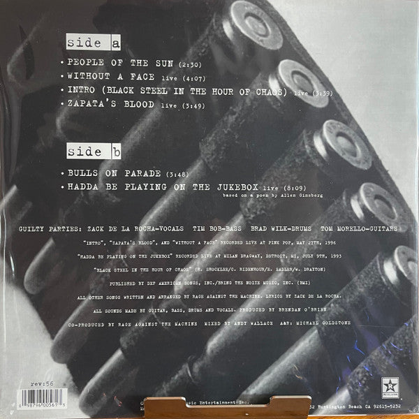 Rage Against The Machine : People Of The Sun EP (10",EP,Reissue,Repress)