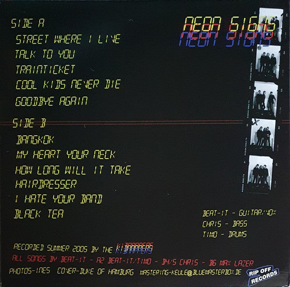 The Kidnappers : Neon Signs (LP, Album)