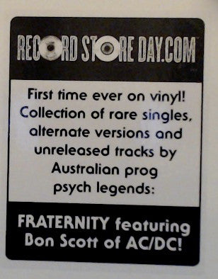 Fraternity : Second Chance (2xLP, RSD, Comp, Ltd, Pur)