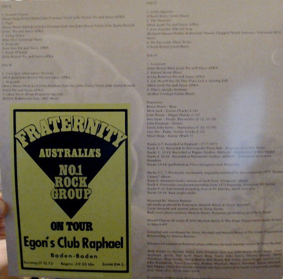 Fraternity : Second Chance (2xLP, RSD, Comp, Ltd, Pur)