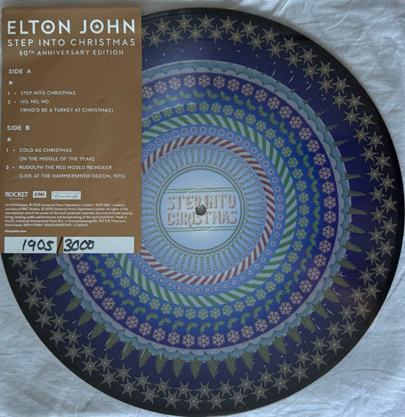 Elton John : Step Into Christmas (12",45 RPM,EP,Limited Edition,Numbered,Picture Disc)