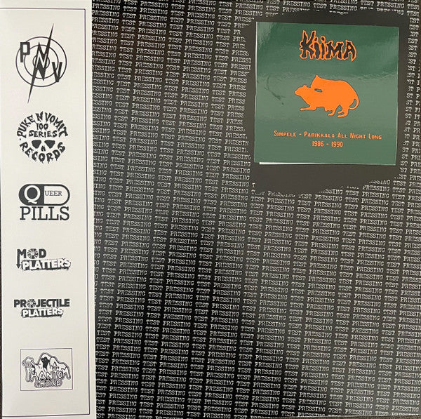 Kiima : Simpele - Parikkala All Night Long 1986-1990 (LP,Compilation,Test Pressing)