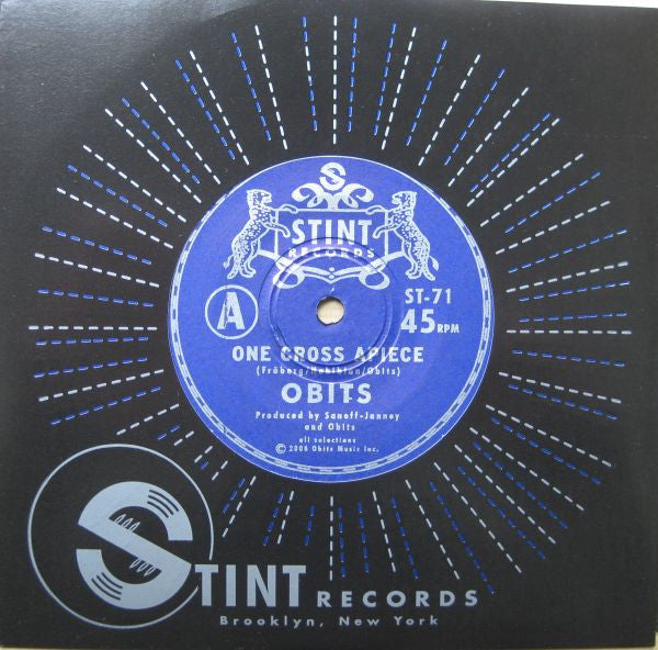Obits : One Cross Apiece (7", Single, RP)