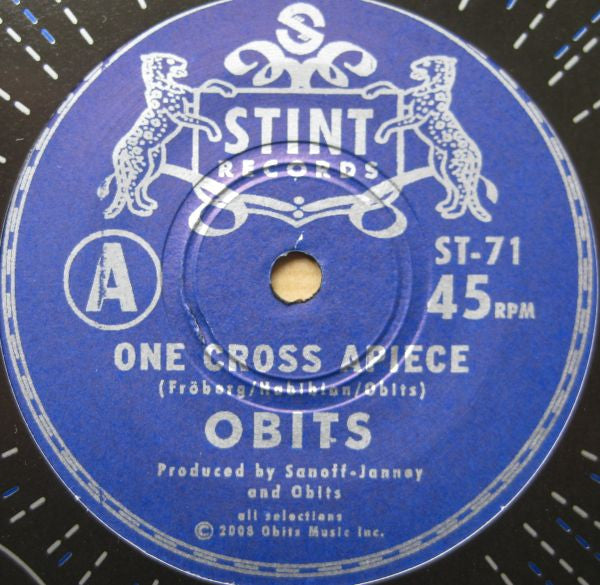 Obits : One Cross Apiece (7", Single, RP)