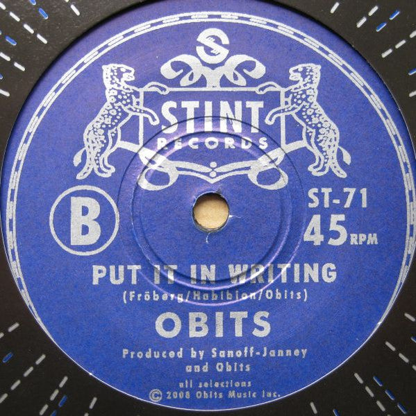 Obits : One Cross Apiece (7", Single, RP)