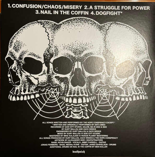 Hope Conspiracy, The : Confusion/Chaos/Misery (12",Single Sided)