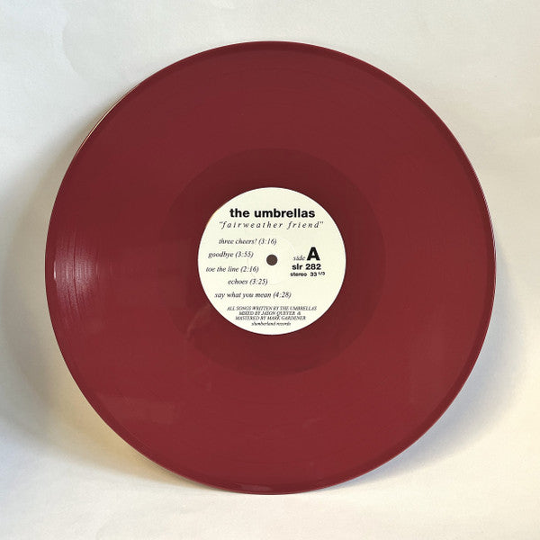 The Umbrellas (2) : Fairweather Friend (LP, Album, Ltd, Red)