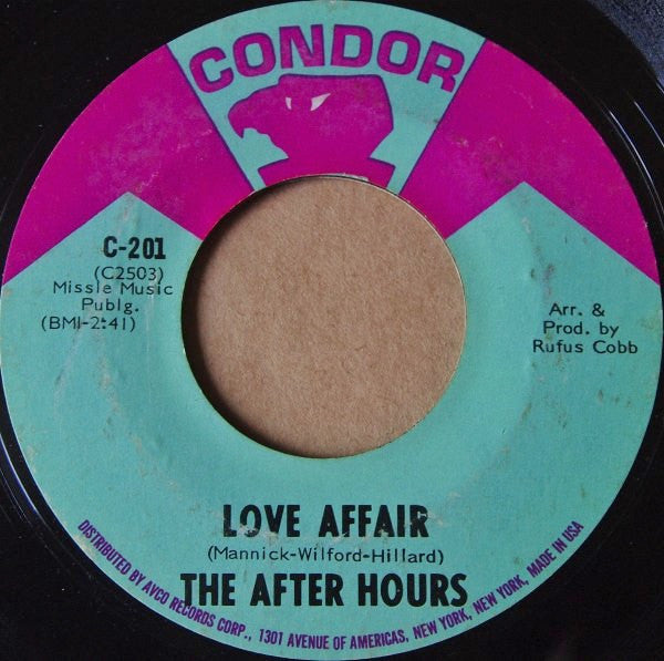 After Hours, The : I Don't Wanna Cry (7",45 RPM,Styrene)