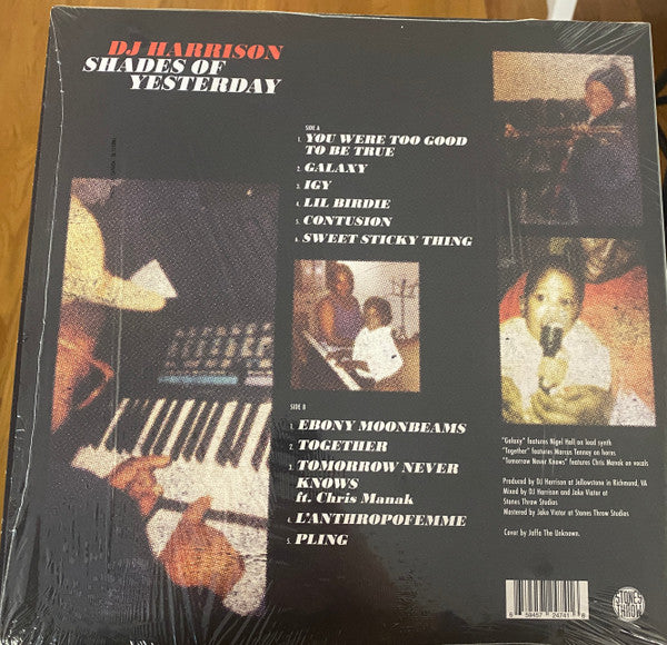 DJ Harrison : Shades Of Yesterday  (LP,Album,Stereo)