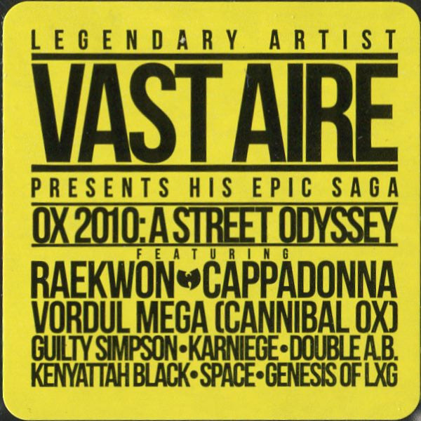 Vast Aire : OX 2010: A Street Odyssey (2xLP, Album)
