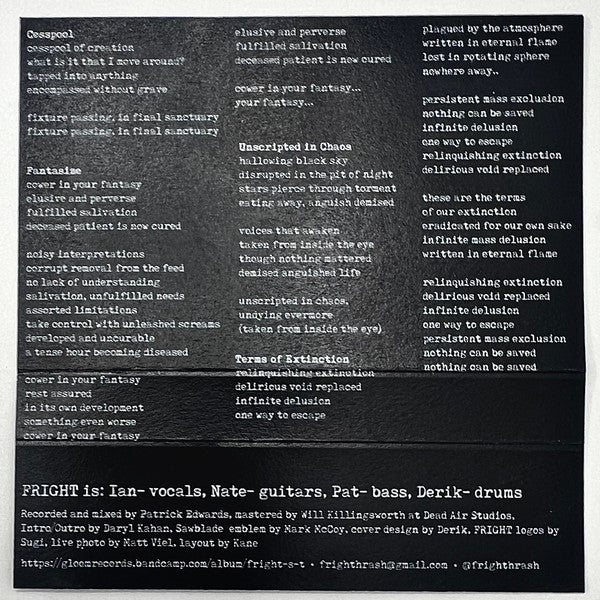 Fright (3) : Cesspool (Cass, MiniAlbum)