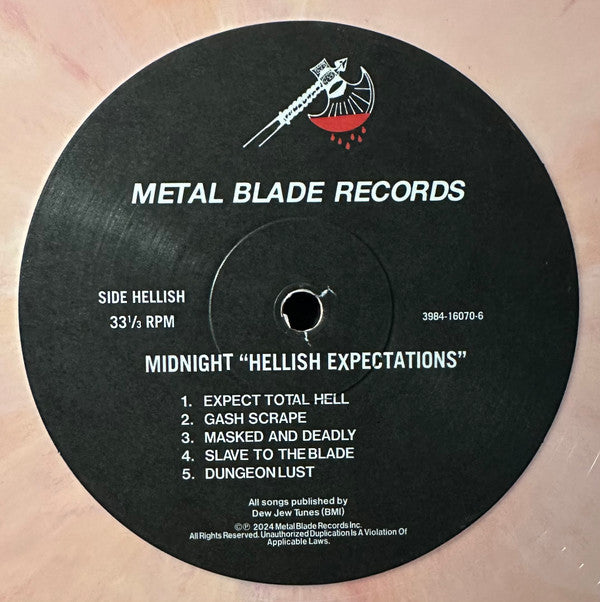 Midnight (9) : Hellish Expectations (LP, Album, San)