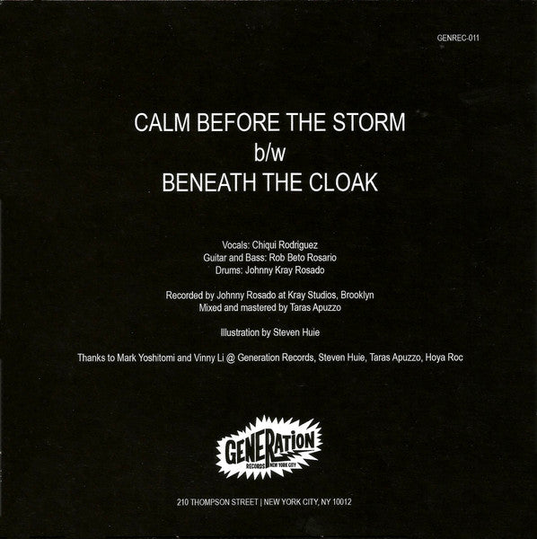 Dmize : Calm Before The Storm b/w Beneath The Cloak (7", Ltd, Tra)