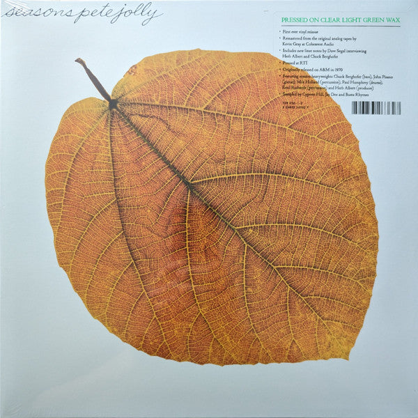 Pete Jolly : Seasons (LP,Album,Limited Edition,Reissue,Remastered)