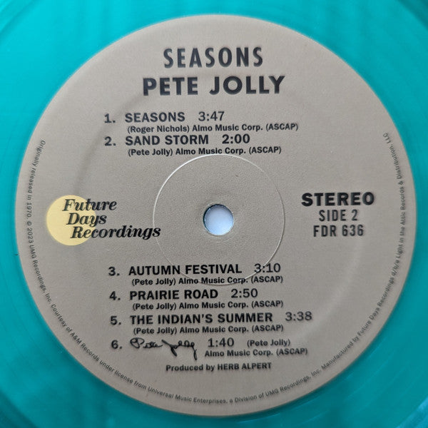 Pete Jolly : Seasons (LP,Album,Limited Edition,Reissue,Remastered)
