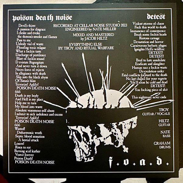 Ritual Warfare : Poison Death Noise  (7", EP)