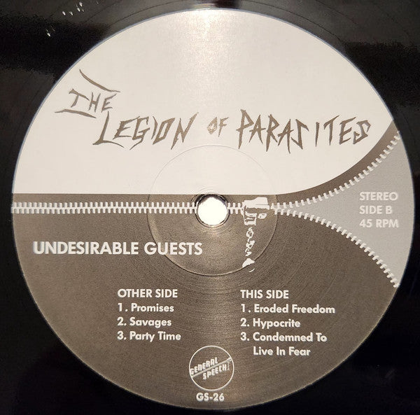 Legion Of Parasites : Undesirable Guests (12", EP)