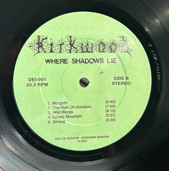 Jim Kirkwood : Where Shadows Lie (LP,Album,Limited Edition,Remastered)