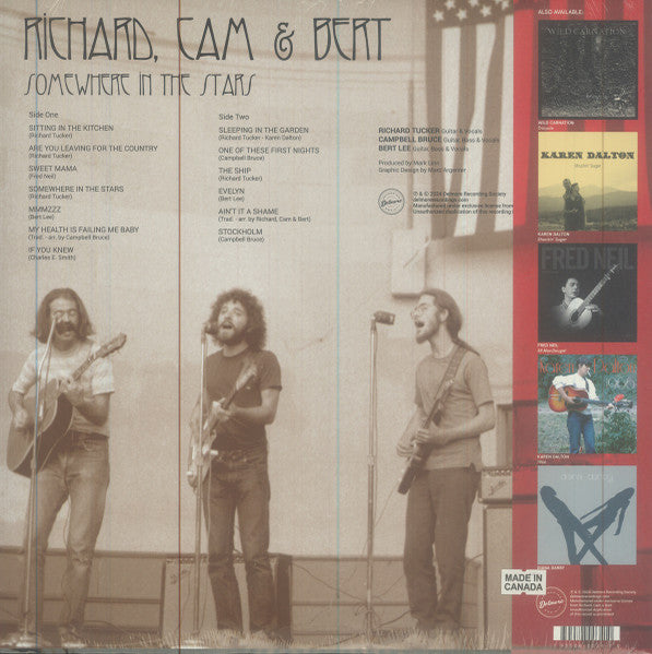 Richard, Cam & Bert : Somewhere In The Stars (LP,Album,Record Store Day)