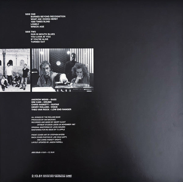 Rollins Band : Life Time (LP,Album,Reissue,Remastered)