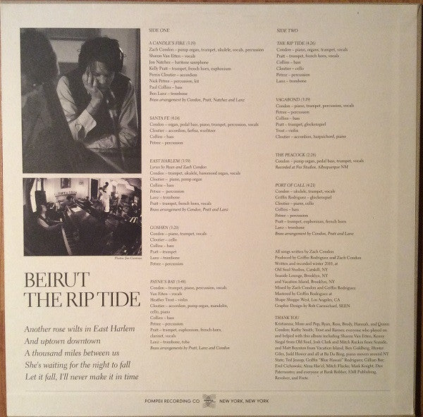 Beirut : The Rip Tide (LP, Album, S/Edition)