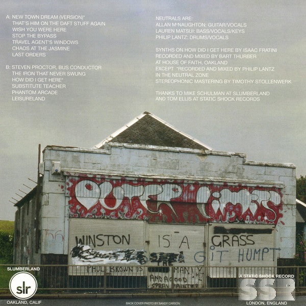 Neutrals : New Town Dream (LP, Album, Red)