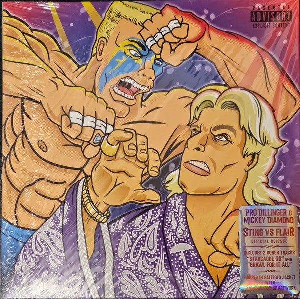 Mickey Diamond x Pro Dillinger : Sting Vs. Flair (LP, Album, Dlx, Ltd, Num, RE, Spl)