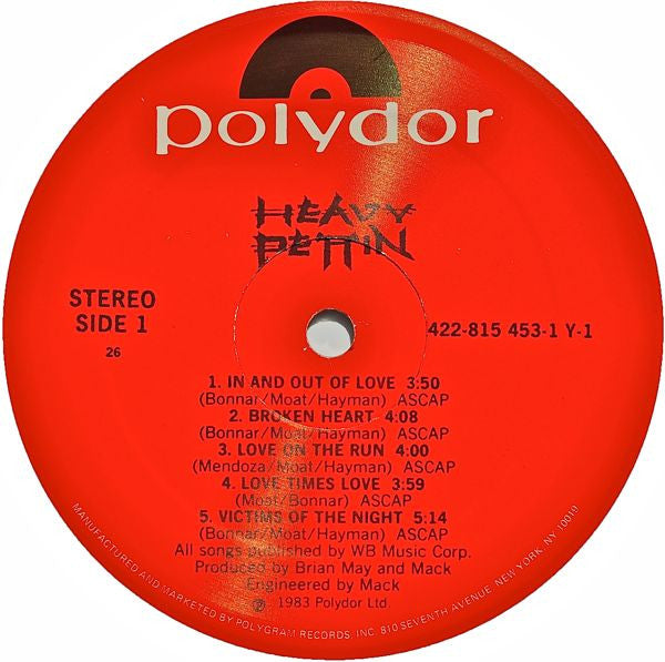 Heavy Pettin : Heavy Pettin (LP,Album)