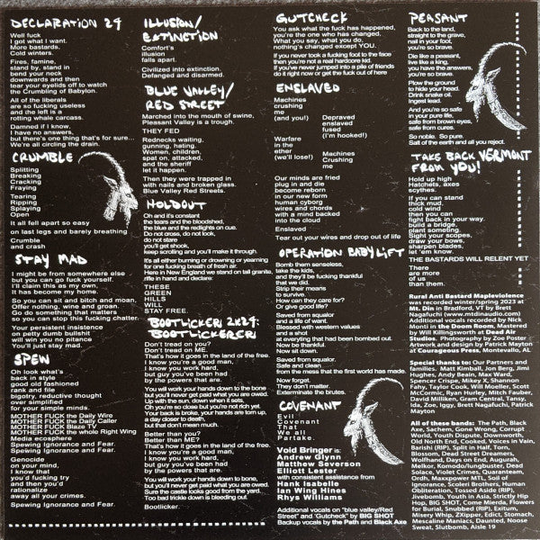 Void Bringer : Rural Anti Bastard Mapleviolence (LP, Album)