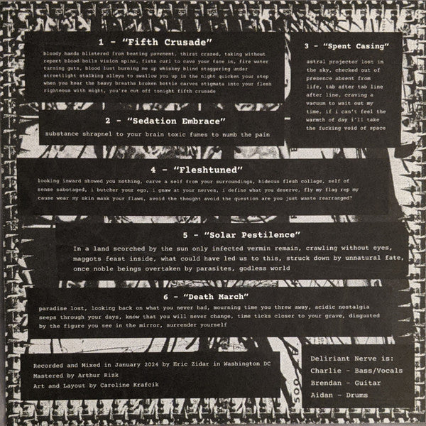 Brain Tourniquet / Deliriant Nerve : Brain Tourniquet / Deliriant Nerve (7", EP)