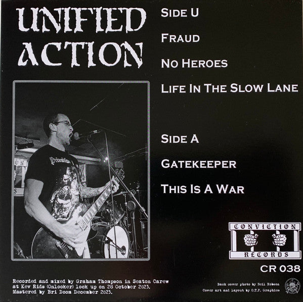 Unified Action : This Is a A War (7", Ltd, Whi)