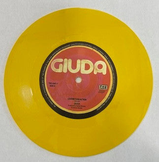 Giuda (2) : Louder Than Action (7", Single, Ltd, Yel)