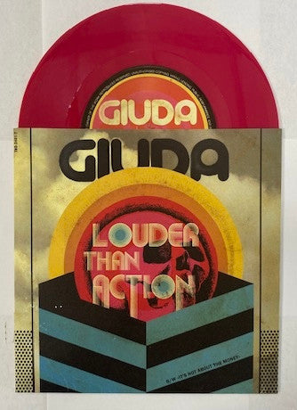 Giuda (2) : Louder Than Action (7", Single, Ltd, Pin)