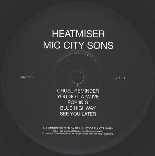 Heatmiser : Mic City Sons (LP,Album,Reissue)