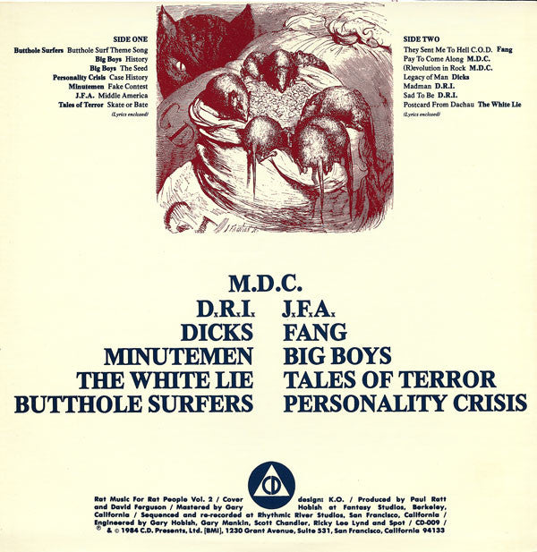 Various : Rat Music For Rat People Vol. 2 (LP,Compilation,Limited Edition)