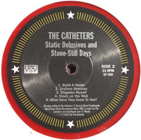 The Catheters : Static Delusions And Stone-Still Days (LP, Album, Ltd, Red)