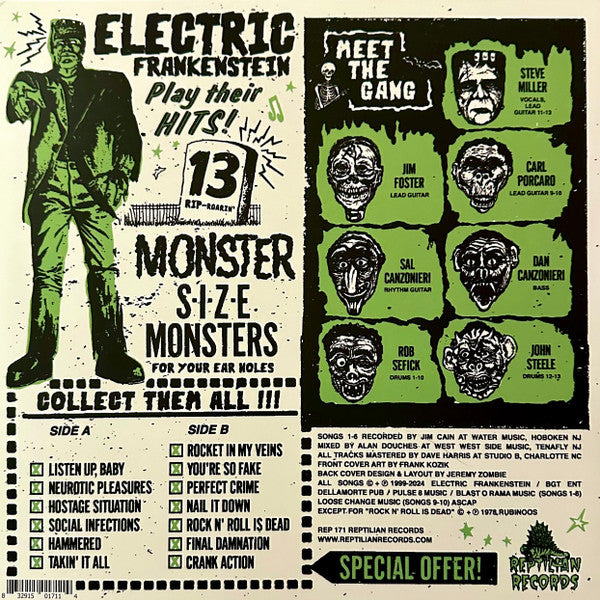 Electric Frankenstein : Listen Up, Baby! (LP, Album, Ltd, RE, RM, Yel)