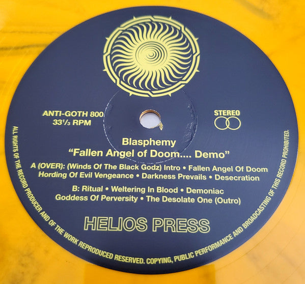 Blasphemy (2) : Fallen Angel Of Doom.... Demo (LP,Numbered,Special Edition,Stereo)