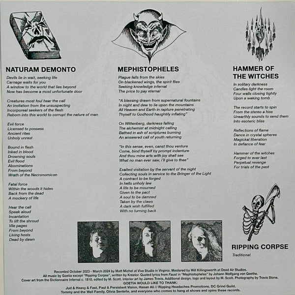 Goetia (6) : Tomb Essence (12", EP, Ltd, Vio)