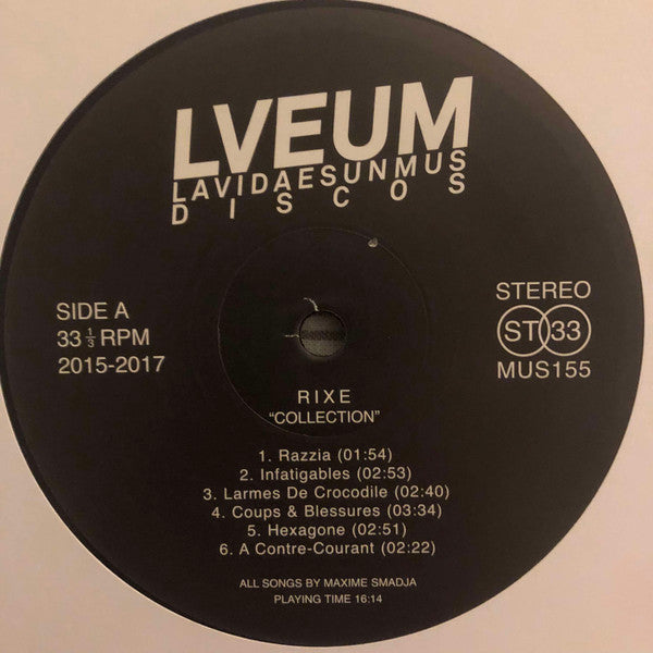 Rixe : Collection (LP,Album,Compilation,Reissue)