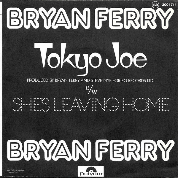Bryan Ferry : Tokyo Joe (7", Single)