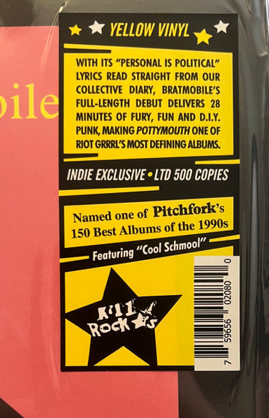Bratmobile : Pottymouth (LP,Limited Edition,Repress)