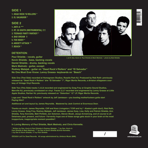 Detention (2) : Dead Rock 'N Rollers (12",45 RPM,Mini-Album,Deluxe Edition,Remastered,Stereo)