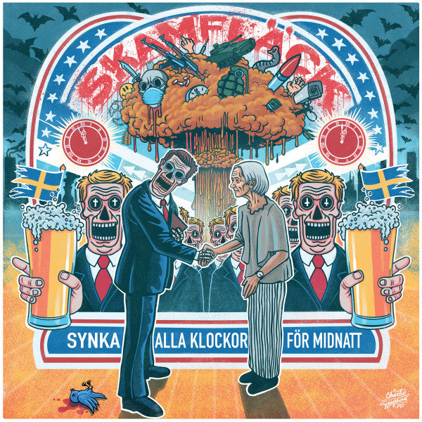 Skamfläck : Synka Alla Klockor För Midnatt (LP, Album, Ltd, Ora)