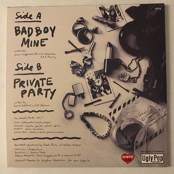 The Kewpie Dolls : Bad Boy Mine b/w Private Party (7", Single, Ltd)